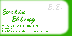 evelin ehling business card